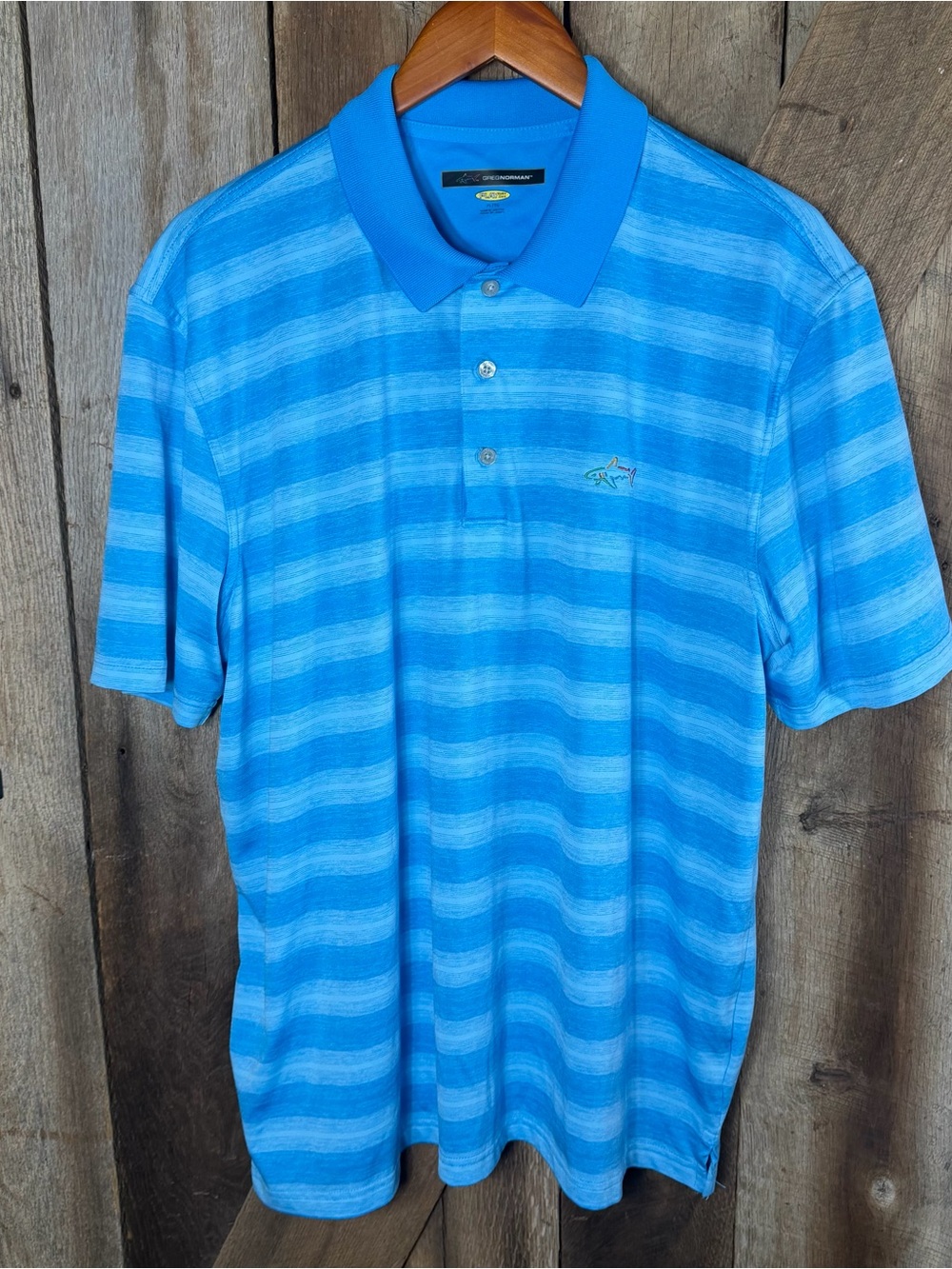 Greg Norman Men's Golf Shirt Performance Golf Short Sleeve Polo Men's Polo Shirt